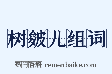 树皴儿组词是什么意思的图片